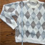 Mystree  Argyle Sweater - Cream, Brown, Gray Photo 7
