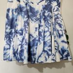 INC International Concepts Blue White Tie Dye Pleated Skirt1 Size 14 Photo 2