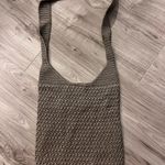 Boho Crochet Knit Hobo Bag – Neutral Taupe Shoulder Purse Minimalist Slouch Tote Tan Photo 3