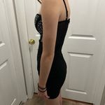 Windsor  Midnight Sparkle Rhinestone Sheer Mini Dress Size S Photo 2