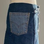 Patchwork Denim Skirt Blue Size 2 Photo 1
