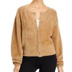 Good American  Fuzzy Brown Sweater Cardigan 2 Women Photo 0