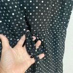 Madewell  Silk Sleeveless Open back Romper Black Beige Pattern Size Medium Photo 6