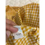 Banana Republic Womens Button Down Shirt Gingham Check Long Sleeve Yellow-S Photo 7