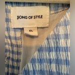Revolve Song of Style Lena Midi Dress | Blue & White Gingham Dress | XL Photo 5