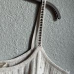 Love Shack Fancy Cream Rhinestone Celmira Crop Cami Tank Top Photo 7