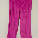 Juicy Couture Sleepwear Loungewear JC Crown Embossed Velour Pajama Pants pink M Photo 0