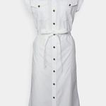 Rag and Bone  Roxanne Cap Sleeve Utility Midi Dress Photo 1