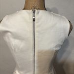 Gibson Latimer White Black Stripe SHEATH DRESS - Size Small - Zip Back Stretch Photo 2