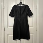 Trina Turk Tiki Black Shimmer Sheath Dress Size 6 V-Neck Short Sleeve NWT Photo 13