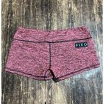 FLEO Medium Red Heather Print Spandex Workout 2.5" Shorts CrossFit Lifting Gym L Size L Photo 3
