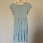 See You Monday  Light Blue Butterfly Sleeve Dress Size Small Photo 5