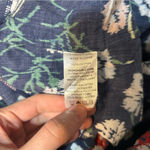 Hill House Tuckernuck  Home Ellie Nap Dress Navy Belgravia Floral Ikat Large Photo 8