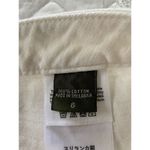 Eddie Bauer  Denim Skirt Off White Button Fly Knee Length Skirt Size 6 Photo 3