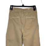 ZARA Women's Pants High-Waisted Cotton Pleated Skinny Cotton Denim Tan Size 2 Photo 8