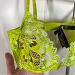 Victoria's Secret Victoria’s Secret very sexy low cut Demi bra like green sheer crochet 34C NWT Photo 4