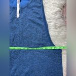 Lululemon  Women Cerulean Blue Black Breeze By Muscle Mesh Sleeveless Tank Top 8 Photo 4