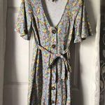 ASOS front button design belted floral printed dress, about knee length, size 8 Photo 0