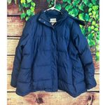 LL Bean Womens Ultrawarm Jacket Coat 2X 650 DOWN Puffer Hood Faux Fur Trim Blue Photo 4
