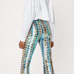 Nasty Gal High Waisted Sequin Flare Pants Photo 1
