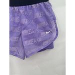 Nike  Air Short Women Small Purple Logo Athletic Yoga Running Fitness Workout Gym Photo 6