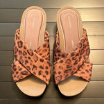 Rockport Land Blvd Animal Print Criss Cross Strap Sandals Brown Size 10 Photo 0
