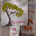 NWT Fig & Flower Floral Earthy Tones Dress size Medium Boho chic RUSCHED waist Orange Photo 2