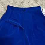 Vintage Dana Lee High Waist Pleated Shorts Size 10 Microfiber 90’s Blue USA Made Photo 6