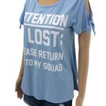 Self Esteem Self E SMALL Blue Attention If Lost Please Return Me To My Squad Shirt Tee Top Photo 1