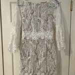 Elliatt  White Lace Long Sleeve Dress Photo 4