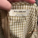 Pull & Bear  Tan Gingham Belted Mini Dress size Medium Photo 3