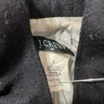 J.Crew Size 2 Wool Blend Black Womens Leather Button Ruffle Equestrian Jacket Photo 3