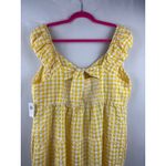 Old Navy  Womens Yellow Gingham Maxi Dress XL Photo 4