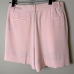 NWT Lauren Ralph Lauren Pleated Georgette Shorts Womens 8 Pale Pink High Waist Photo 1