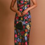 Show Me Your Mumu Hailey Slip Dress in Charm Peony Black Luxe Satin XS NWT Photo 0