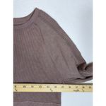 OFFLINE by Aerie Ribbed Long Sleeve Cropped Athletic Top Mauve LG Brown Size undefined Photo 3