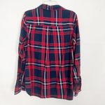 Old Navy Womens Plaid Flannel Red Shirt Size Medium The Classic Shirt Breathable Photo 5