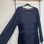 Pure by Ulla Popken Women’s Long Sleeve Zipped Long Line Cotton Cardigan 18/20 Blue Photo 1
