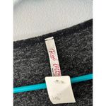 Red Lolly  Womens Cardigan Sweater Size Small Heather Gray NWT Ruffles Open Front Photo 3