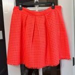 Anthropologie Yoana Baraschi Neon Papaya Coquelicot Skirt Size Large NWT Photo 0