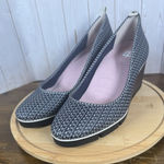 Betabrand  Blue All Weather Almond Closed Toe Wedges Slip On Shoe Size 8.5 Nwot Photo 0