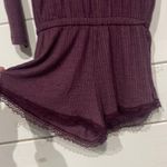 Victoria's Secret Victoria’s Secret Long Sleeve Ribbed Romper PJ Lounge Pajama Set Photo 3