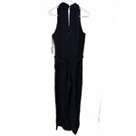 Julia Jordan Tie Waist Wide Leg Halter Jumpsuit Navy Blue Size 6 NWT Photo 6
