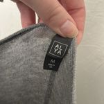 Alya Gray Quarter Sleeve Fitted High Neck Sweater Photo 1