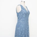Adrianna Papell  Hand-Beaded Ankle-Length Dress in French Blue Size 10 NWT Photo 9