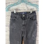 Hollister Boho Ultra High Rise Black Butterfly Print Dad Casual Jeans 23R Photo 1