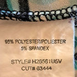 Speechless  Short Puff Sleeve Scoop neck Self‎ Tie Blouse Multicolor Sz S Photo 3