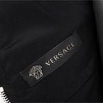 Versace Runway Black Silver Chainmaille Wool Sheath Dress XS Photo 3