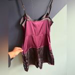 NWT Kiki de Montparnasse Silk Charmeuse Muse Romper, Size XS, Bordeaux Purple Photo 1