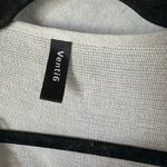 Venti6 Linen Blend Long Duster Coat Gray Frayed Hem size L Lagenlook Boho Luxe Size L Photo 3